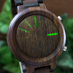 Blade Wood LED Watch
