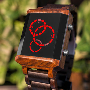 Satellite-X Wood LED Watch