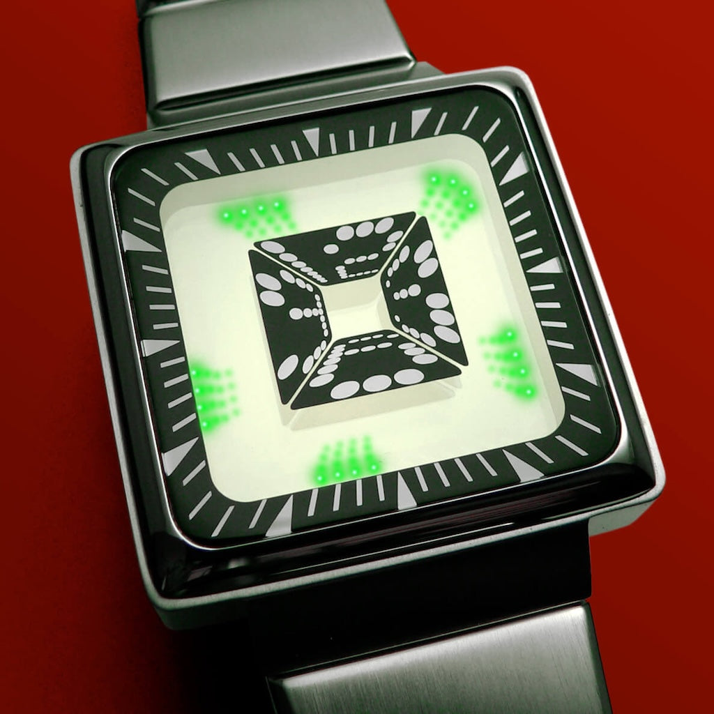 Montre Tokyoflash Pimp Jive Turkey - LED, Acier Brossé, Vintage (2006) - Fabriquée Au Japon