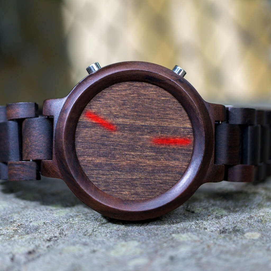 Cool LED Watch | Blade Wood | Tokyoflash Japan
