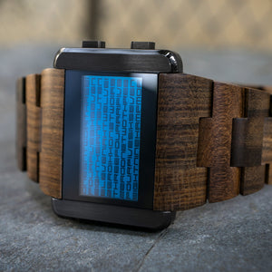 Kaidoku Wood LCD Watch